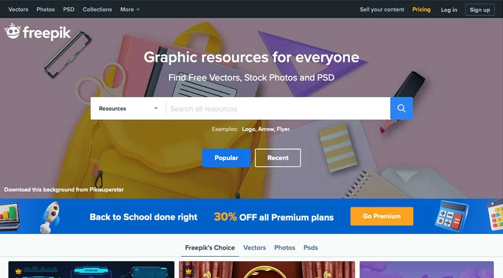 43+ places to get awesome free vector images: Freepik