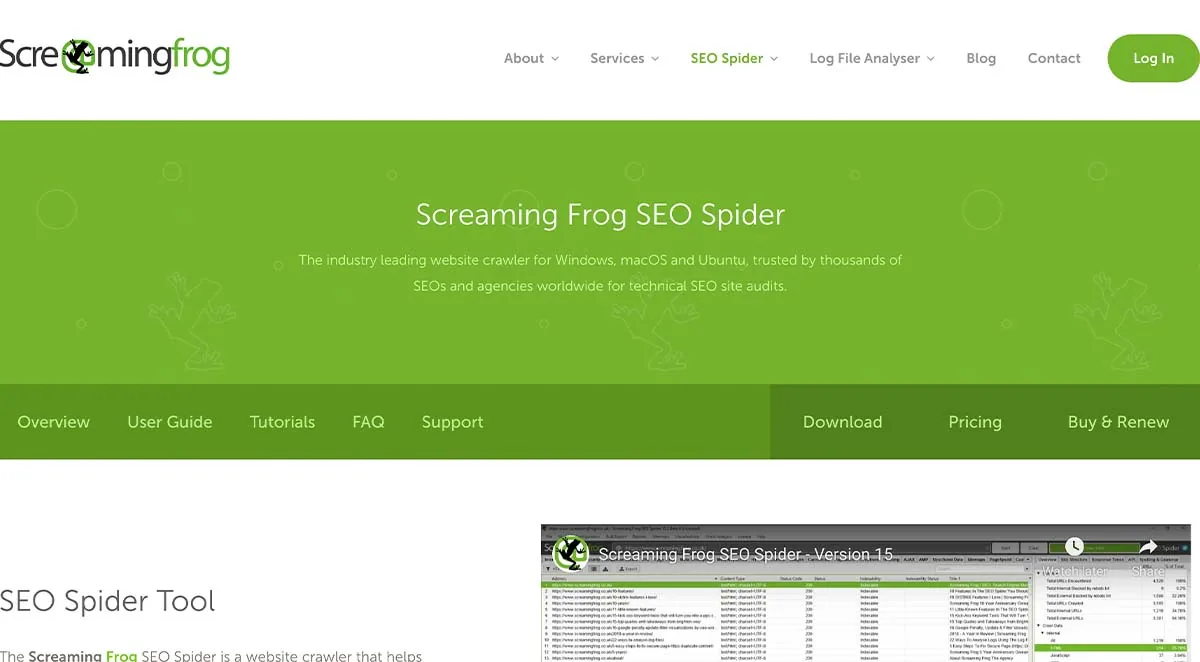 Screaming Frog SEO Spider