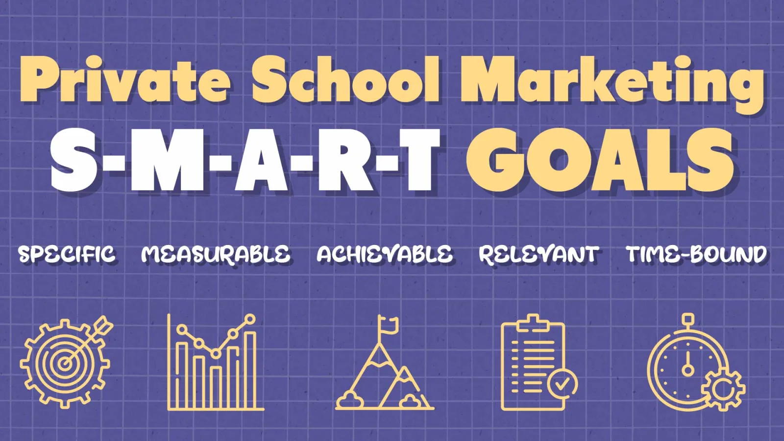 Private School Marketing SMART Goals Infographic