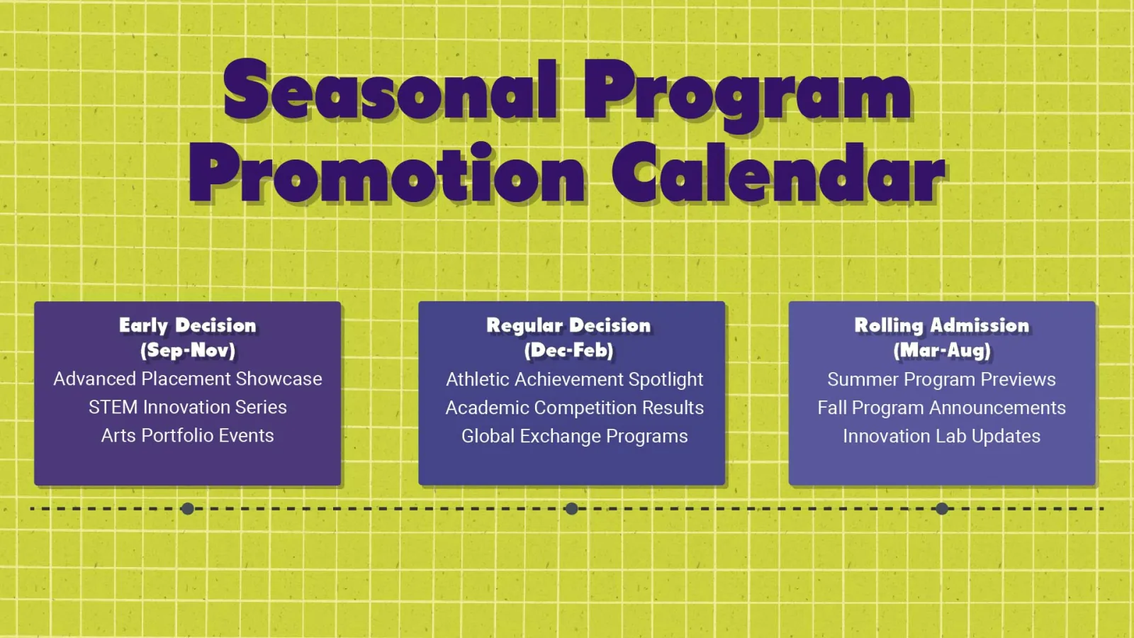 seasonal program promotion calendar