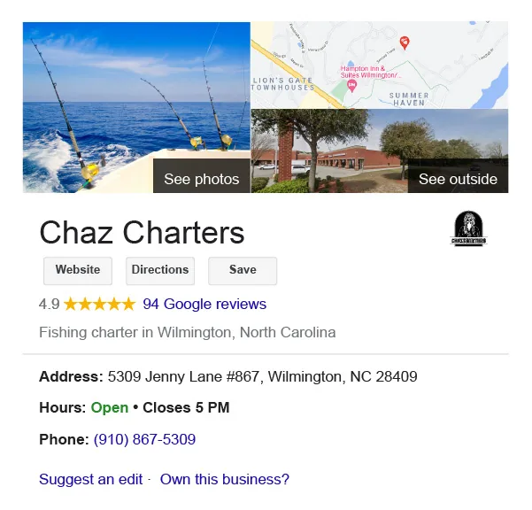 A well-optimized Google Business Profile