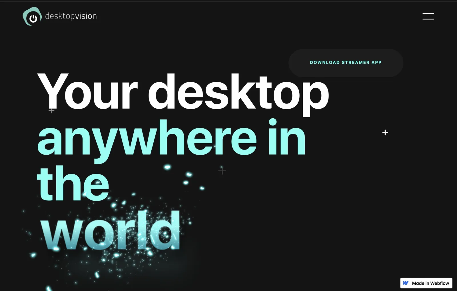 A perfect example of Fluid grid design from Webflow