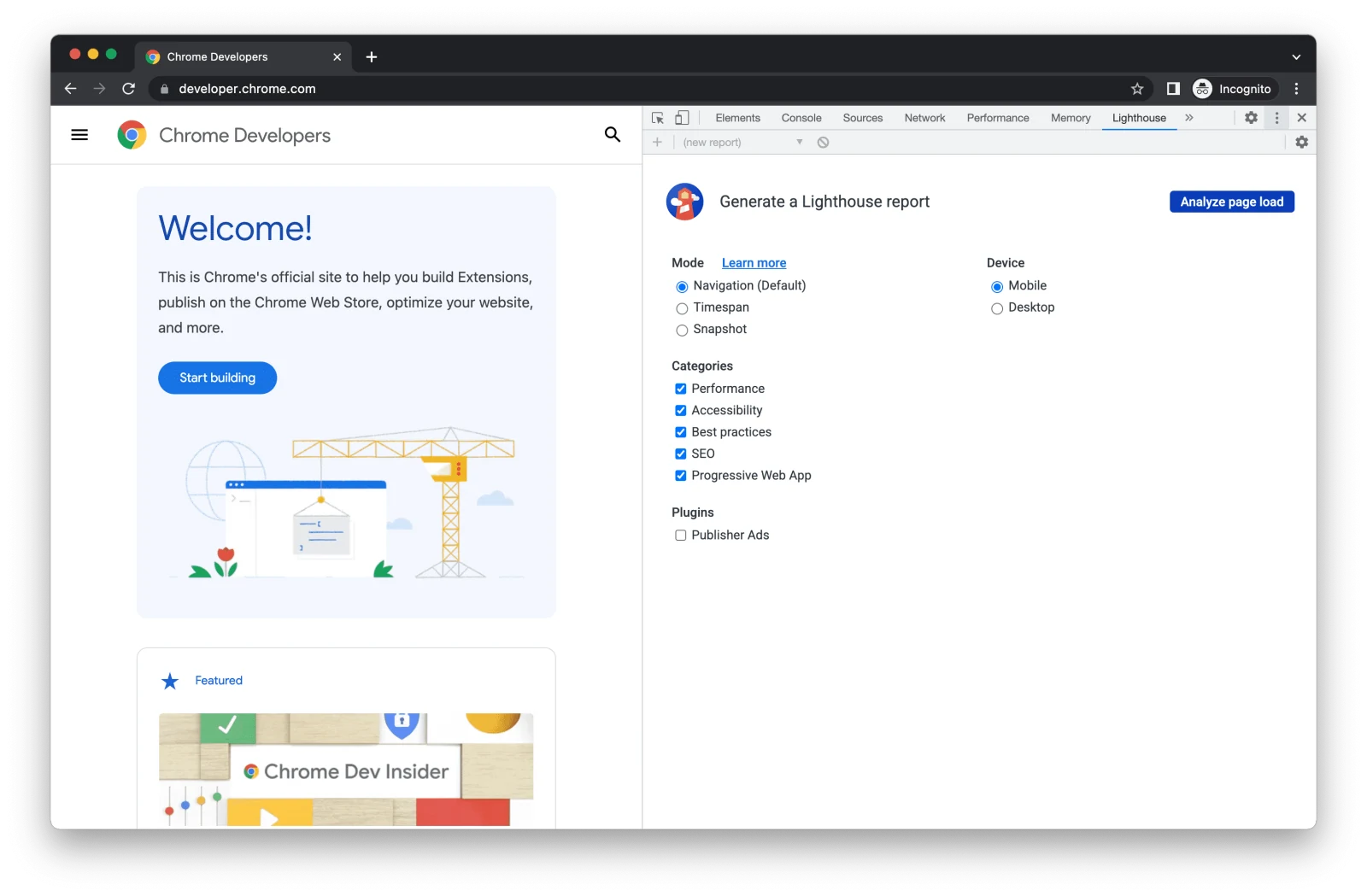 Why Slow Websites Hurt Local Business Revenue image lighthouse devtools