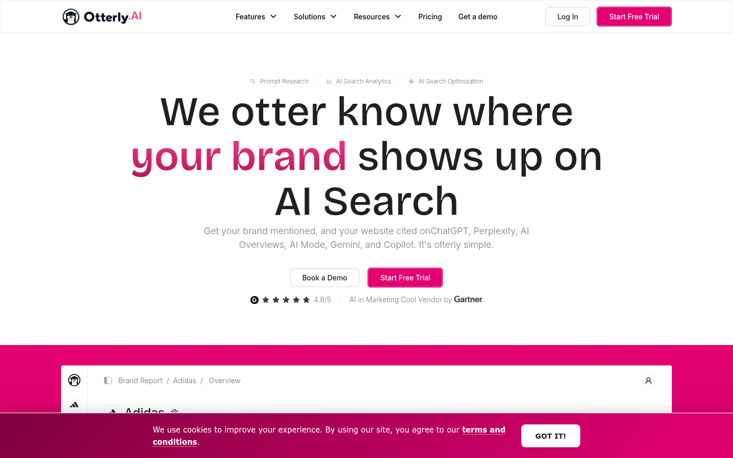 Otterly.AI homepage
