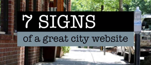 signs of a great city websites